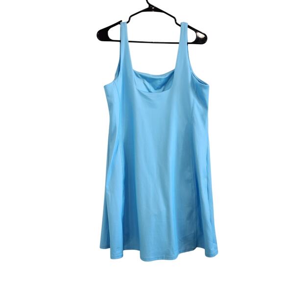 All In Motion Knit Slit Active Tennis Gym Dress Built In Short Blue Size XL - Picture 6 of 12